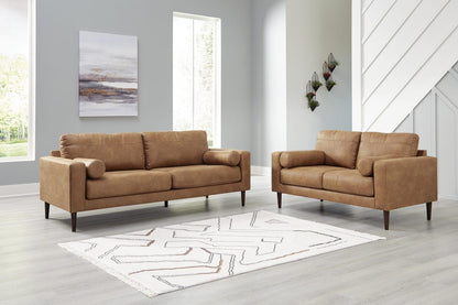 Telora 2-Piece Sofa and Loveseat - Caramel