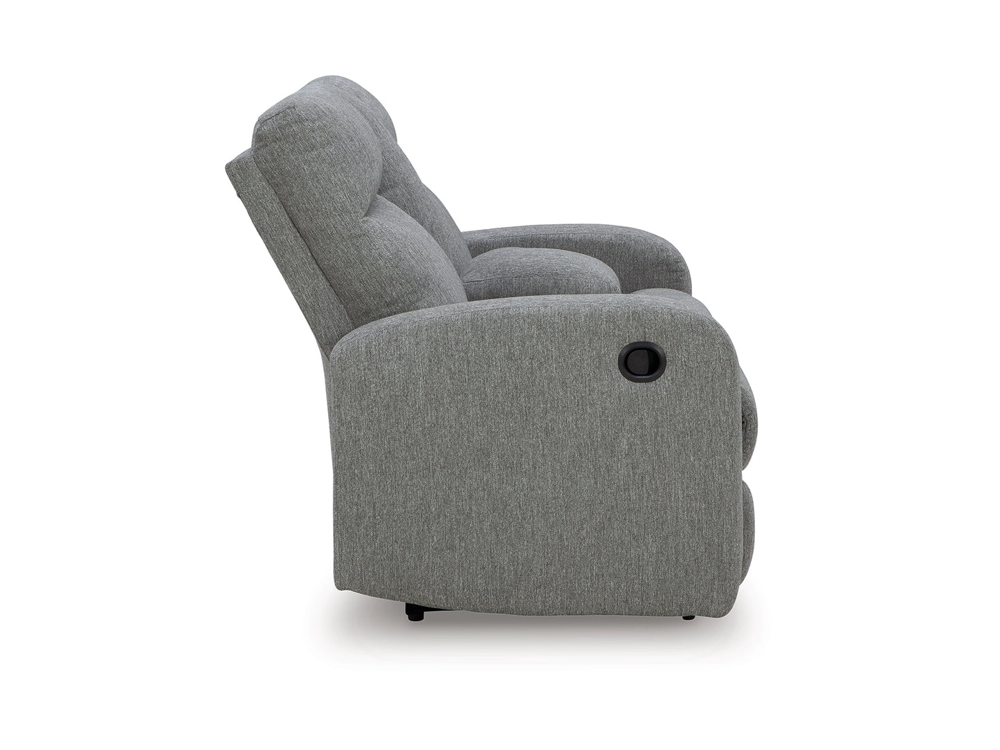 Moreau Place Reclining Loveseat with Console - Sterling
