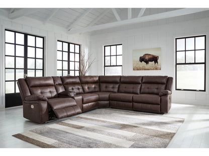 Punch Up 6-Piece Dual Power Reclining Modular Sectional with Console