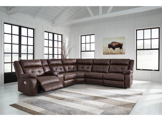 Punch Up 6-Piece Dual Power Reclining Modular Sectional with Console