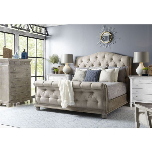 A.R.T. Summer Creek King Uph Sleigh Bed