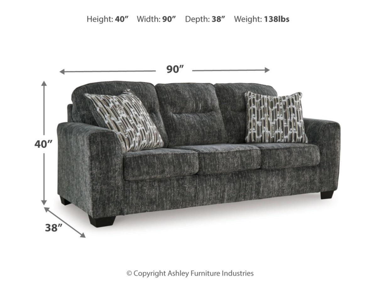 Lonoke Sofa - Gunmetal