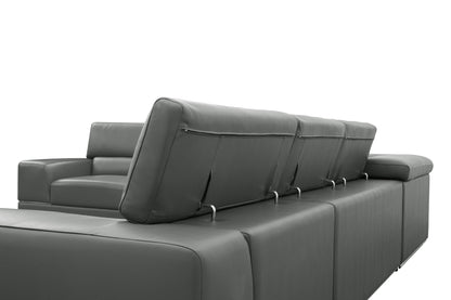 Nella Sectional Sofa (Dark Grey)
