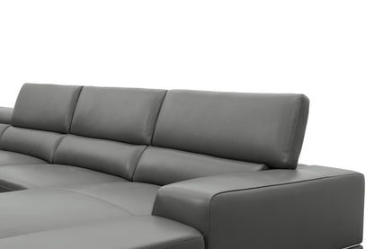 Nella Sectional Sofa (Dark Grey)