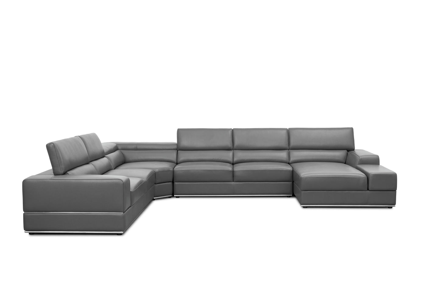 Nella Sectional Sofa (Dark Grey)