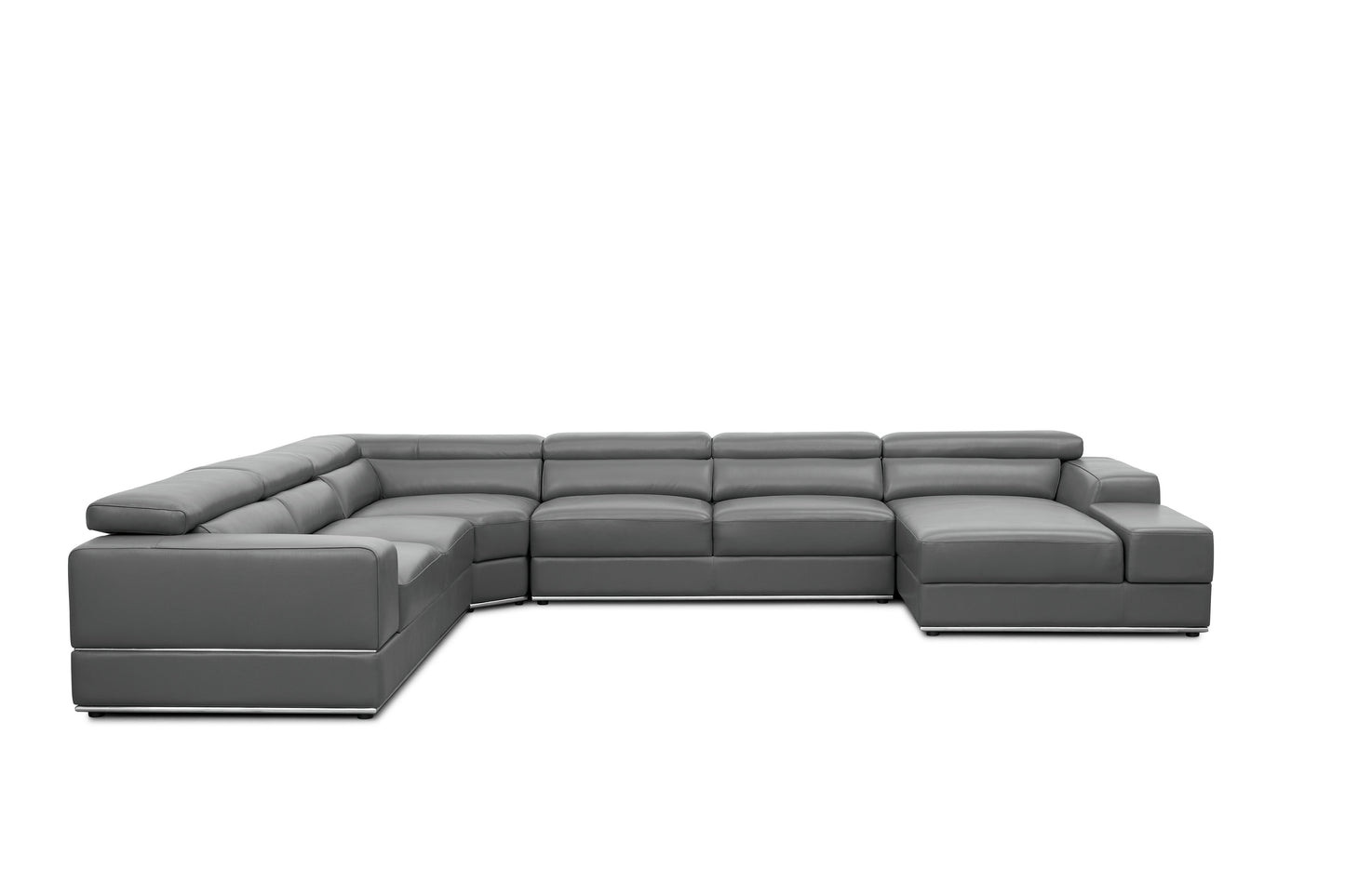Nella Sectional Sofa (Dark Grey)