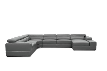 Nella Sectional Sofa (Dark Grey)