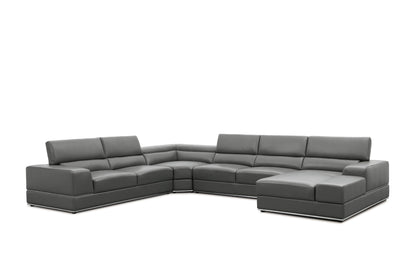 Nella Sectional Sofa (Dark Grey)