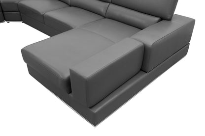 Nella Sectional Sofa (Dark Grey)