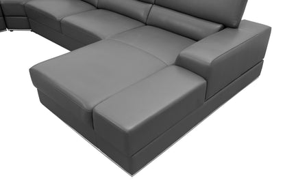 Nella Sectional Sofa (Dark Grey)