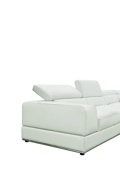 Nella Sectional Sofa (White)
