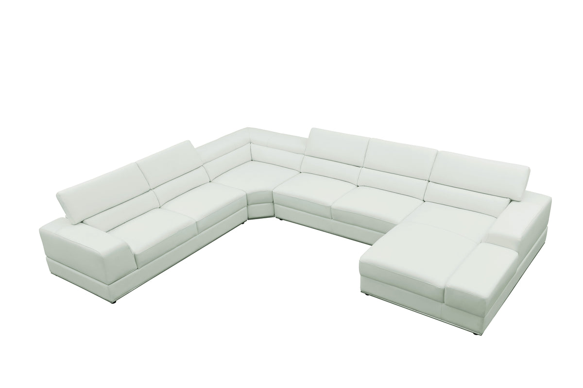 Nella Sectional Sofa (White)