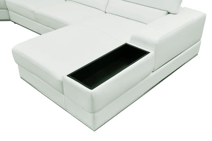 Nella Sectional Sofa (White)