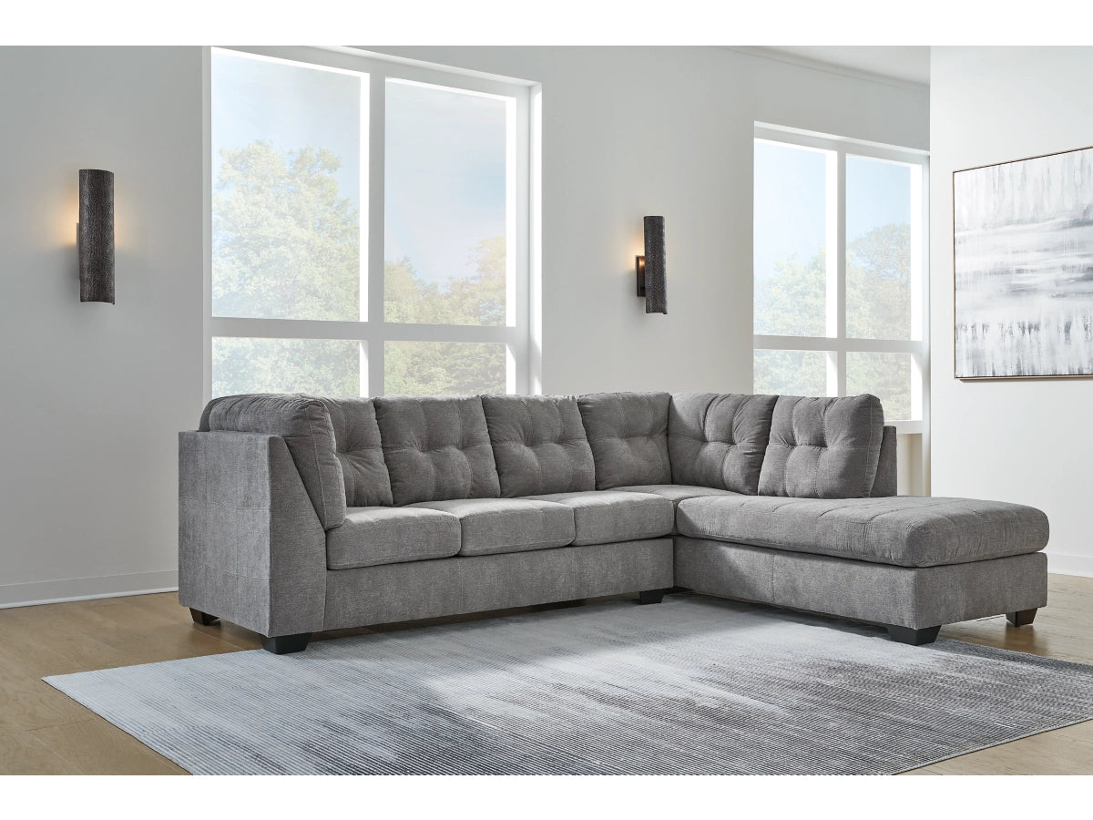 Marleton 2-Piece Sectional with Chaise - Gray