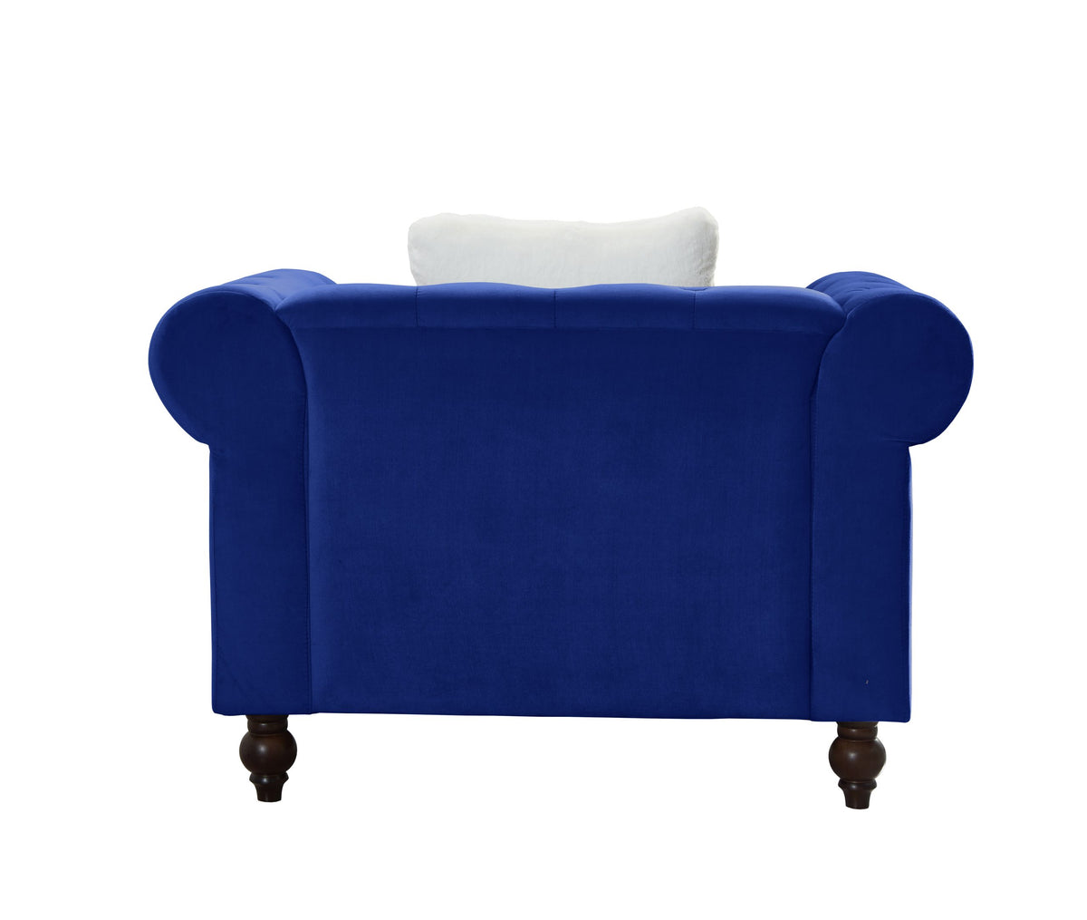 Brooke Navy Blue Velvet Chesterfield Chair