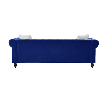 Brooke Navy Blue Velvet Chesterfield Sofa