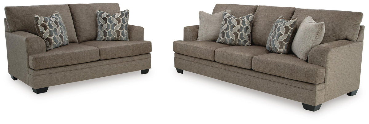 Stonemeade 2-Piece Sofa and Loveseat - Nutmeg