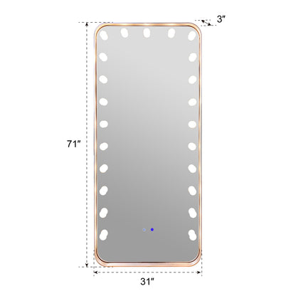 Hollywood 2 (Silver) Floor Mirror