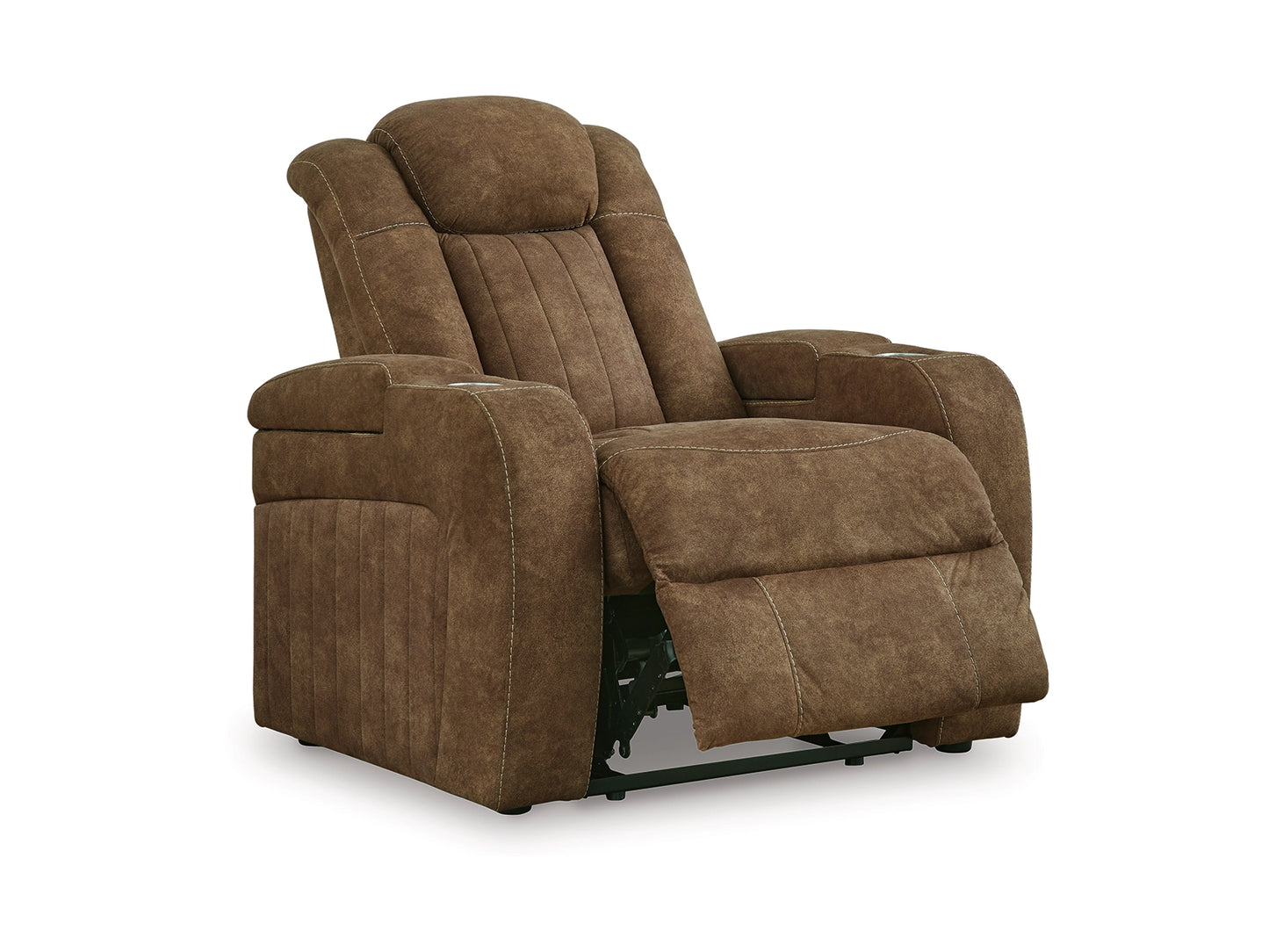 Wolfridge Dual Power Recliner - Brindle