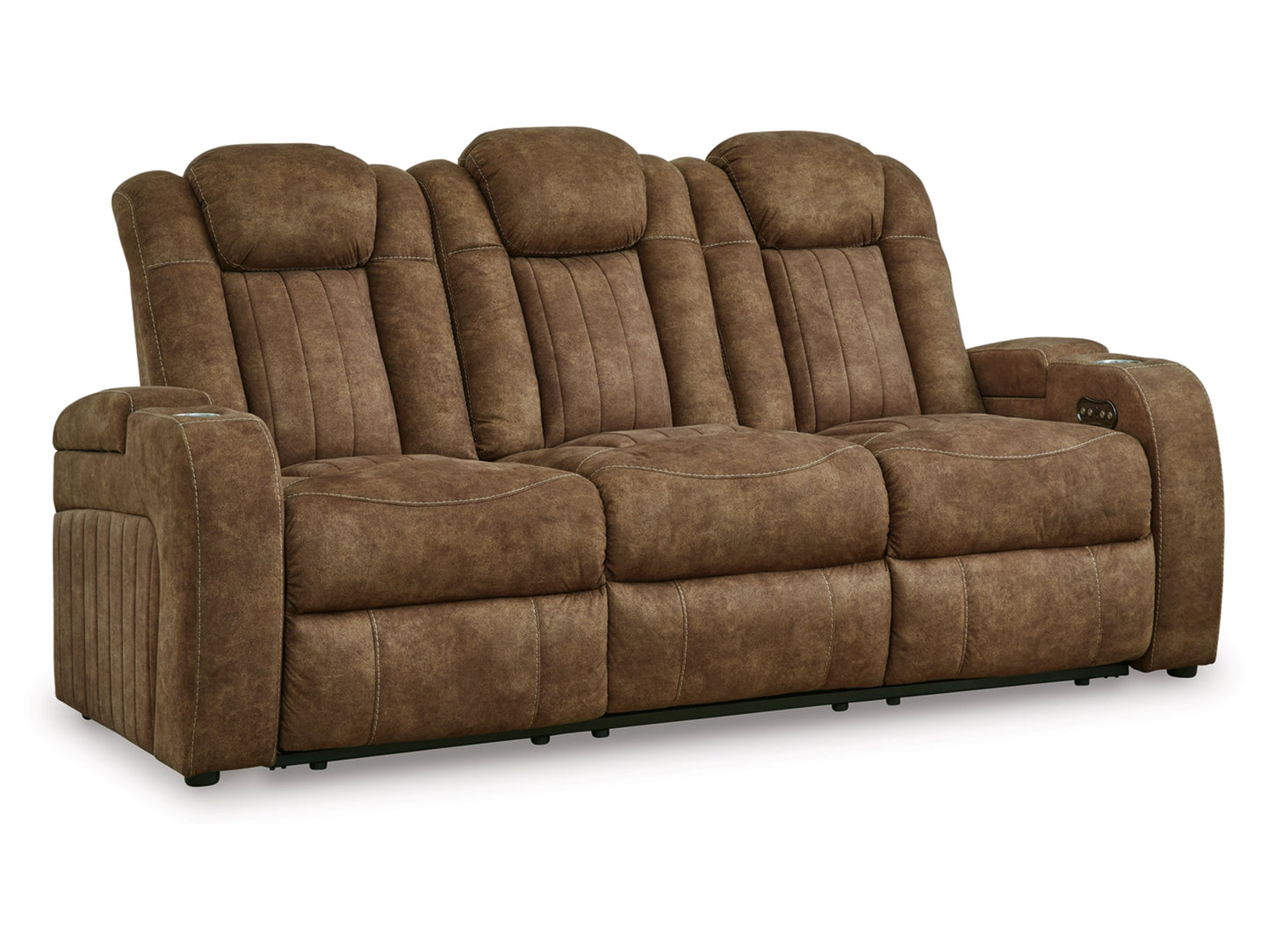 Wolfridge Dual Power Reclining Sofa - Brindle