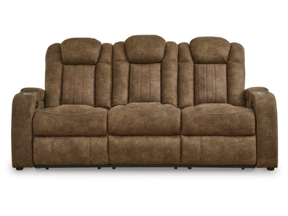 Wolfridge Dual Power Reclining Sofa - Brindle