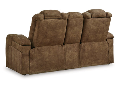 Wolfridge Dual Power Reclining Loveseat - Brindle