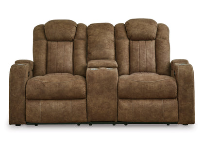 Wolfridge Dual Power Reclining Loveseat - Brindle