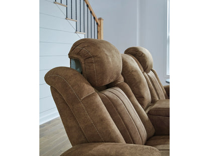 Wolfridge Dual Power Reclining Sofa - Brindle