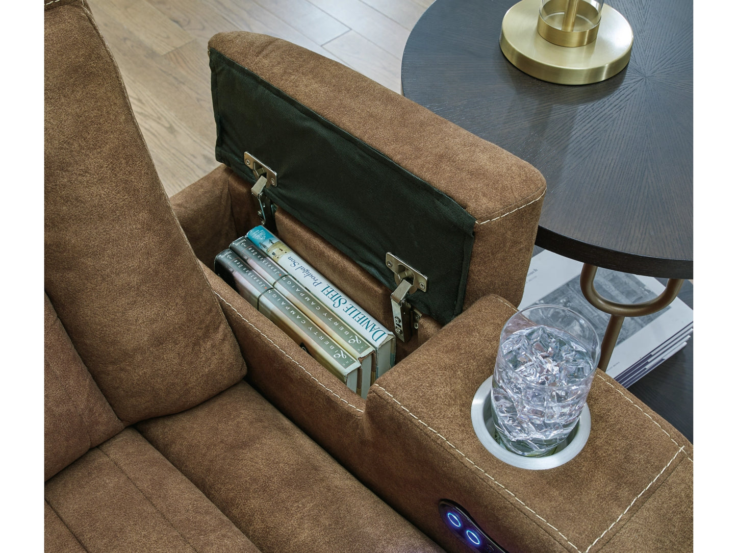 Wolfridge Dual Power Recliner - Brindle
