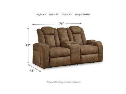 Wolfridge Dual Power Reclining Loveseat - Brindle