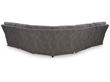 Next-Gen DuraPella Performance Fabric 6-Piece Dual Power Reclining Modular Sectional with Console - Slate