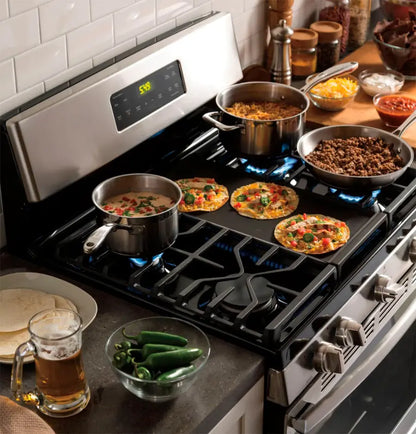GE - 5.0 Cu. Ft. Freestanding Gas Range - Stainless steel