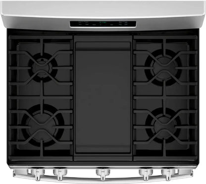 GE - 5.0 Cu. Ft. Freestanding Gas Range - Stainless steel