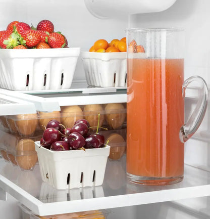 GE - 27.0 Cu. Ft. French Door Refrigerator with Internal Water Dispenser - Stainless Steel