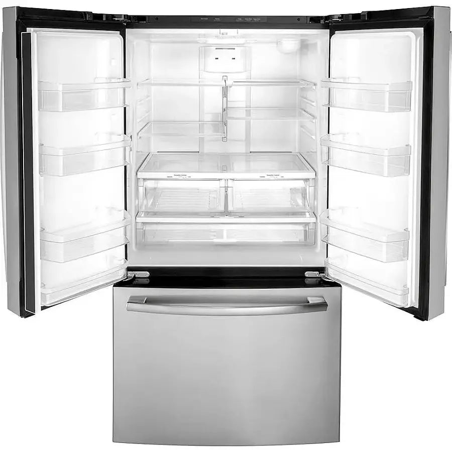 GE - 27.0 Cu. Ft. French Door Refrigerator with Internal Water Dispenser - Stainless Steel