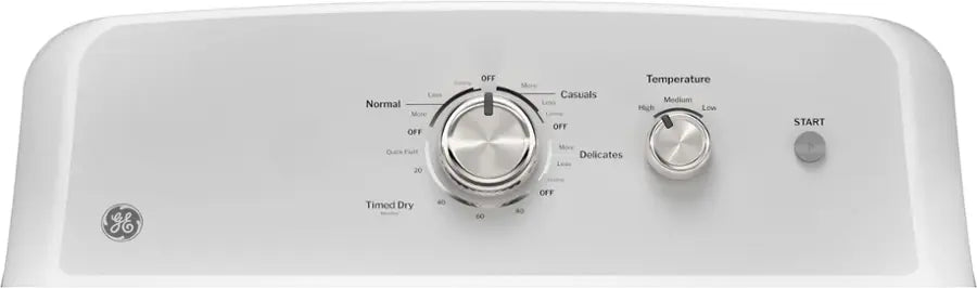 GE - 7.2 Cu. Ft. Electric Dryer with Long Venting up to 120 Ft - White with Silver Matte