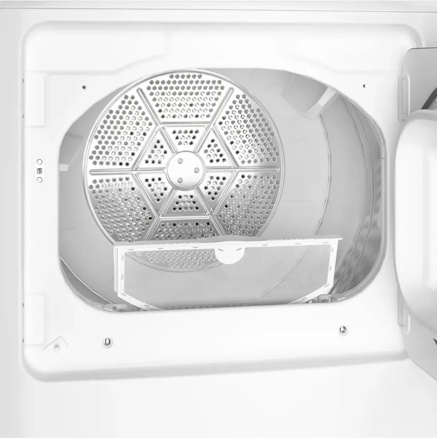 GE - 7.2 Cu. Ft. Electric Dryer with Long Venting up to 120 Ft - White with Silver Matte