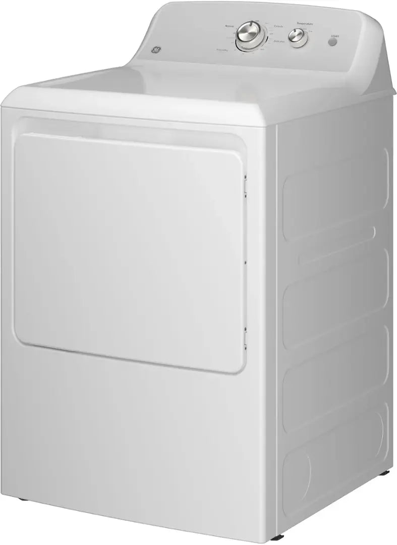 GE - 7.2 Cu. Ft. Electric Dryer with Long Venting up to 120 Ft - White with Silver Matte