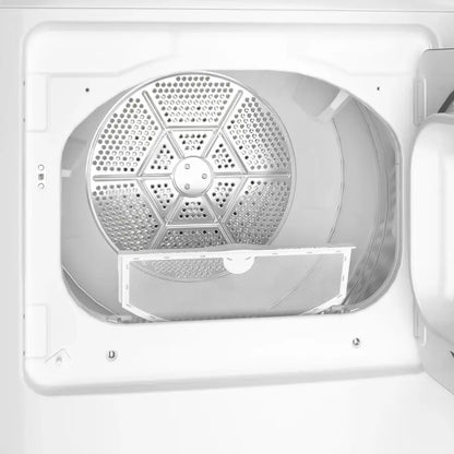 GE - 7.2 Cu. Ft. Electric Dryer with Long Venting up to 120 Ft - White with Matte Black