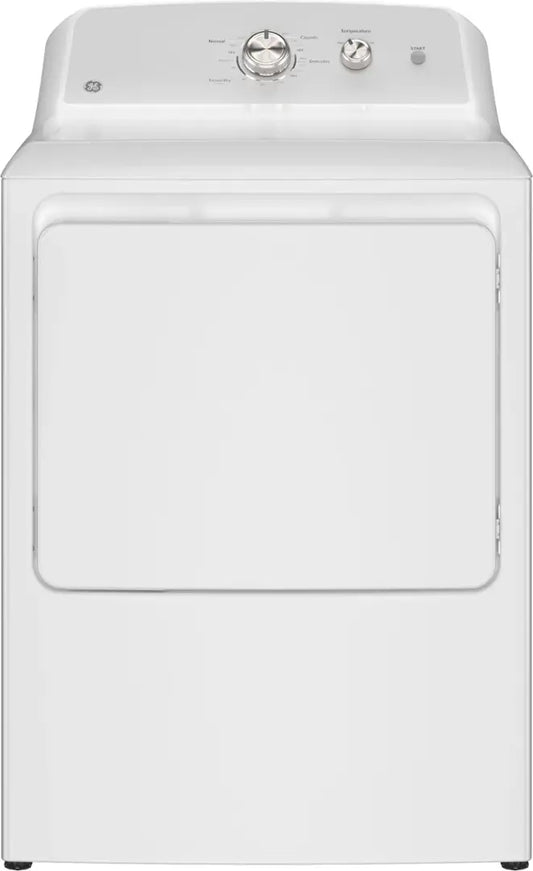 GE - 7.2 Cu. Ft. Gas Dryer with Long Venting up to 120 Ft - White with Silver Matte