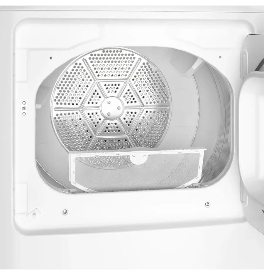 GE - 7.2 Cu. Ft. Gas Dryer with Long Venting up to 120 Ft - White with Silver Matte