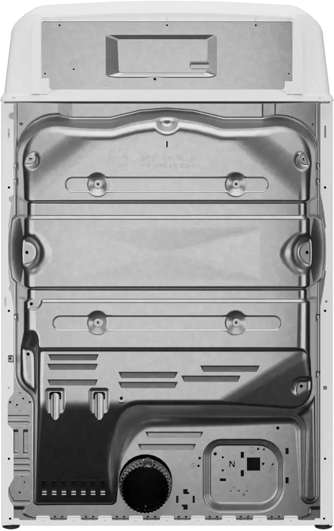 GE - 7.2 Cu. Ft. Gas Dryer with Long Venting up to 120 Ft - White with Silver Matte