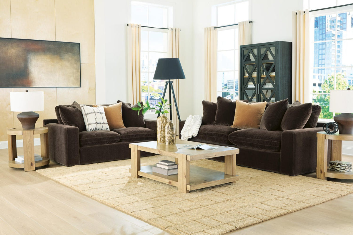 Maxton Heights 2-Piece Sofa and Loveseat - Bittersweet
