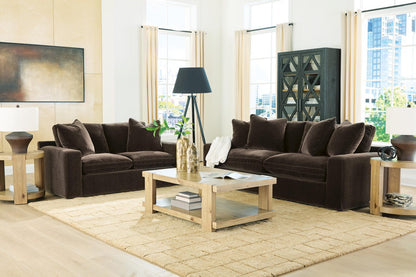 Maxton Heights 2-Piece Sofa and Loveseat - Bittersweet