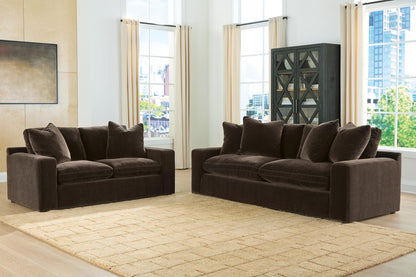 Maxton Heights 2-Piece Sofa and Loveseat - Bittersweet