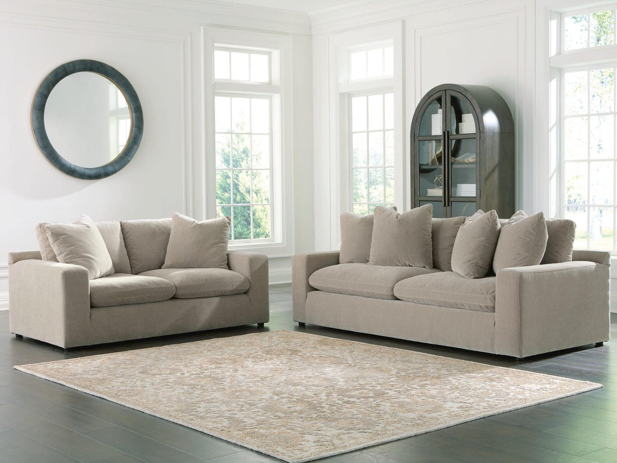 Maxton Heights 2-Piece Sofa and Loveseat - Pebble