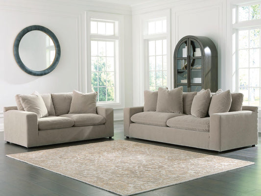Maxton Heights 2-Piece Sofa and Loveseat - Pebble