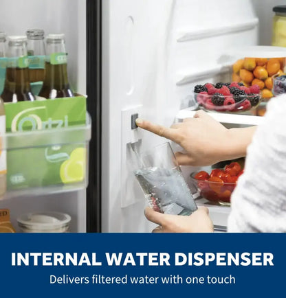 GE - 27.0 Cu. Ft. French Door Refrigerator with Internal Water Dispenser - Stainless Steel