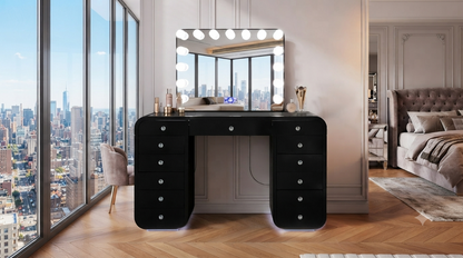 Emily (Black) Vanity Set