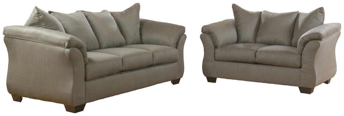 Darcy 2-Piece Sofa and Loveseat - Cobblestone